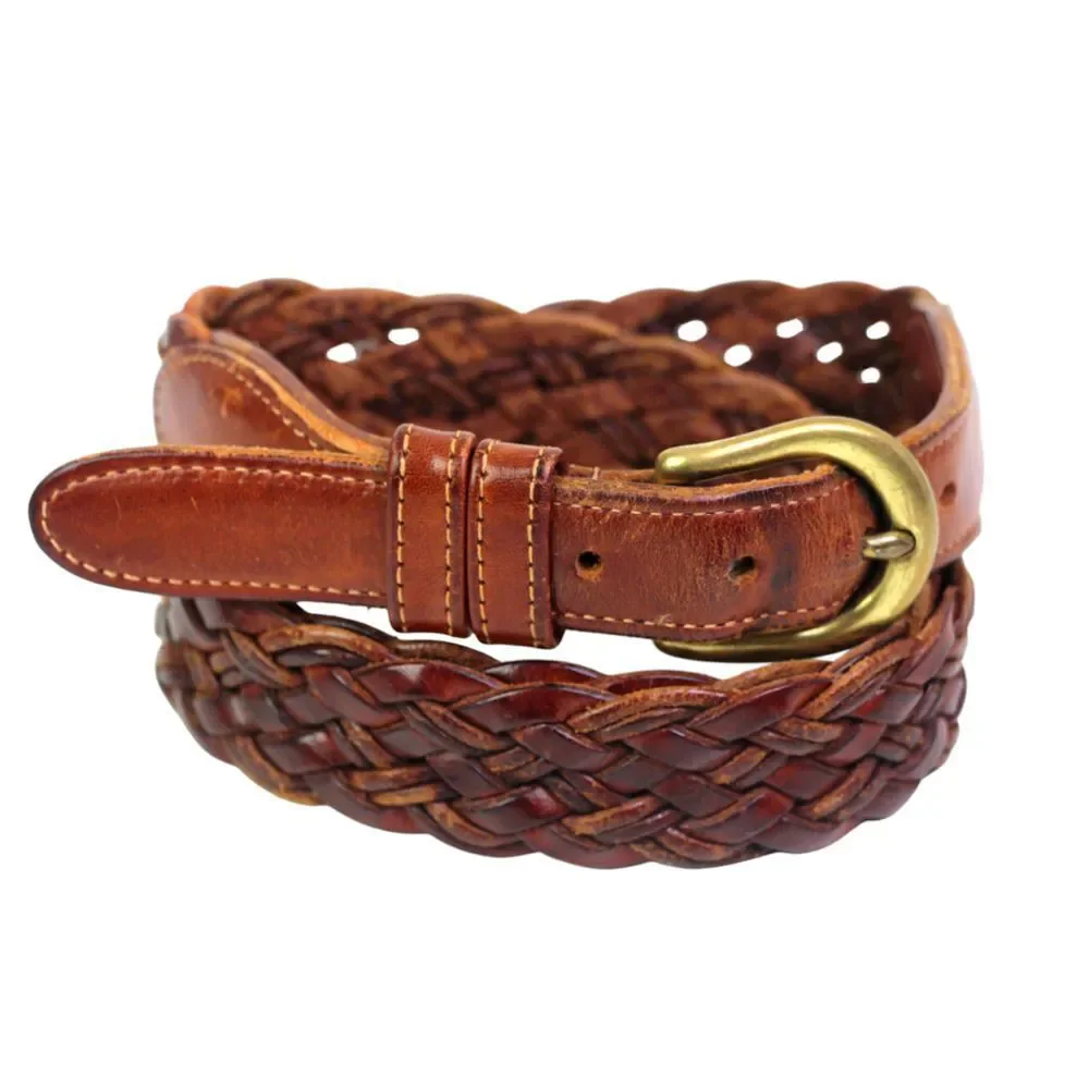 Coach 3850 WOVEN BROWN REAL LEATHER 1
